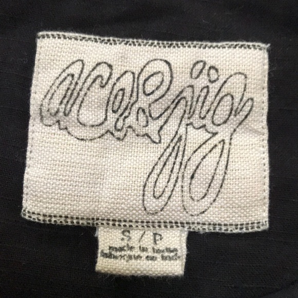 ACE & JIG Size S navy/gold Short Sleeve cotton top - Picture 5 of 8